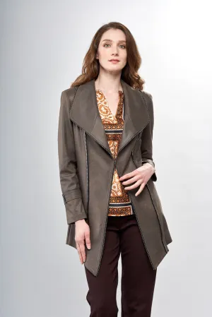 Burnt Sage Tunic Vegan Jacket