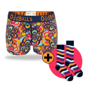 12 Month Pre-Paid: Ladies Boxer Shorts & Free Socks - Monthly Subscription [G2]