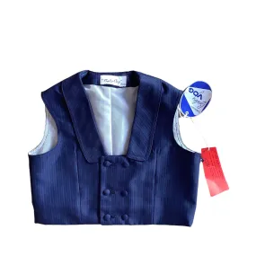 1960's Navy Thinstripes Waistcoat  / 4-5Y