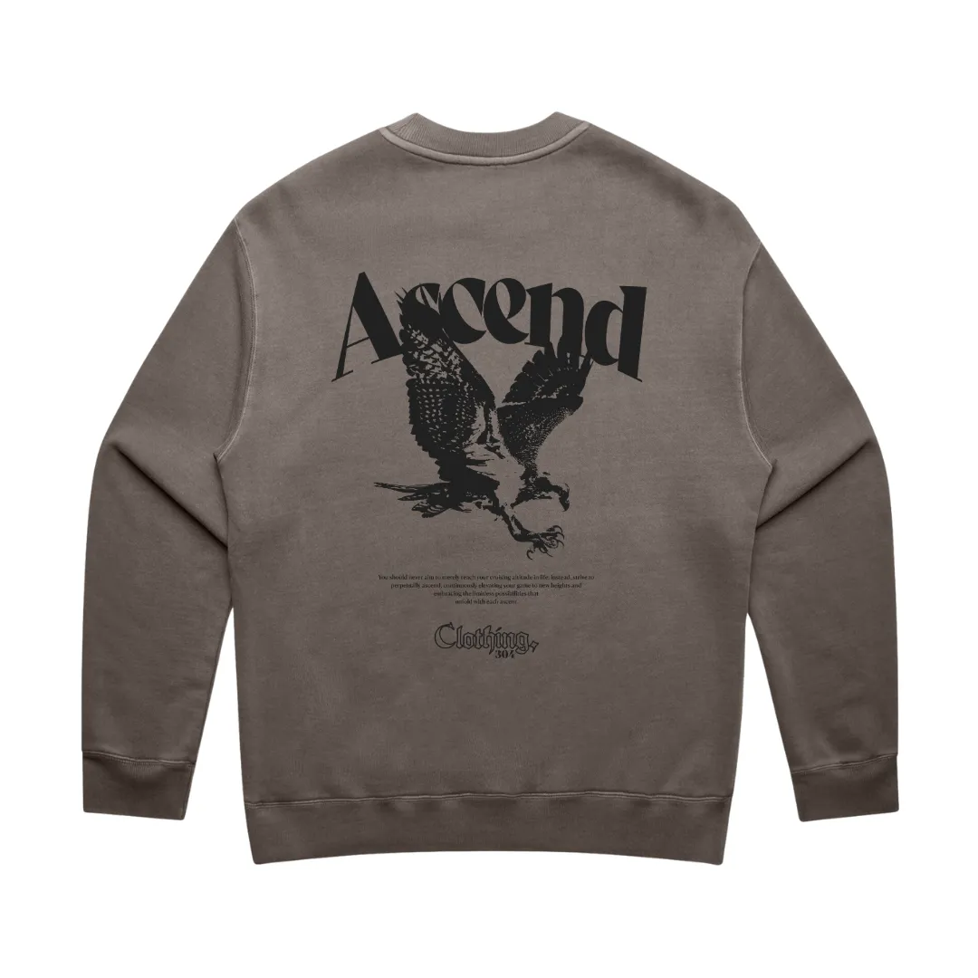 304 Mens Ascend Faded Sweatshirt Black