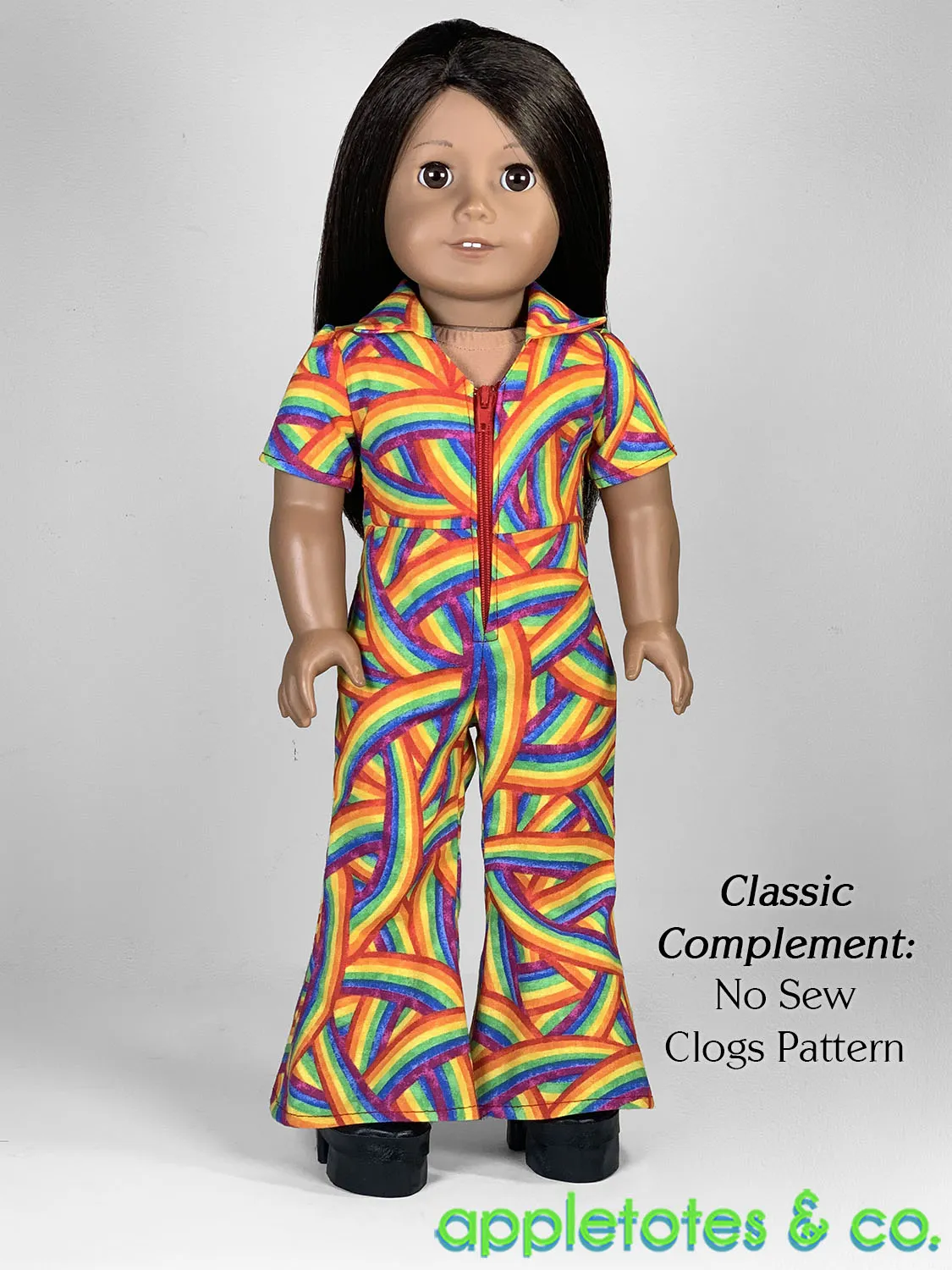 70s Jumpsuit 18 Inch Doll Sewing Pattern