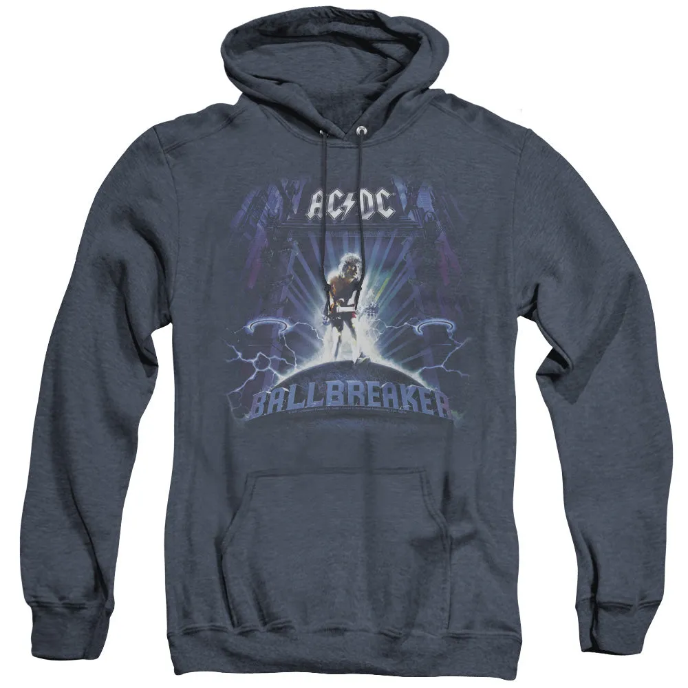 AC/DC Ballbreaker Heather Mens Hoodie Navy