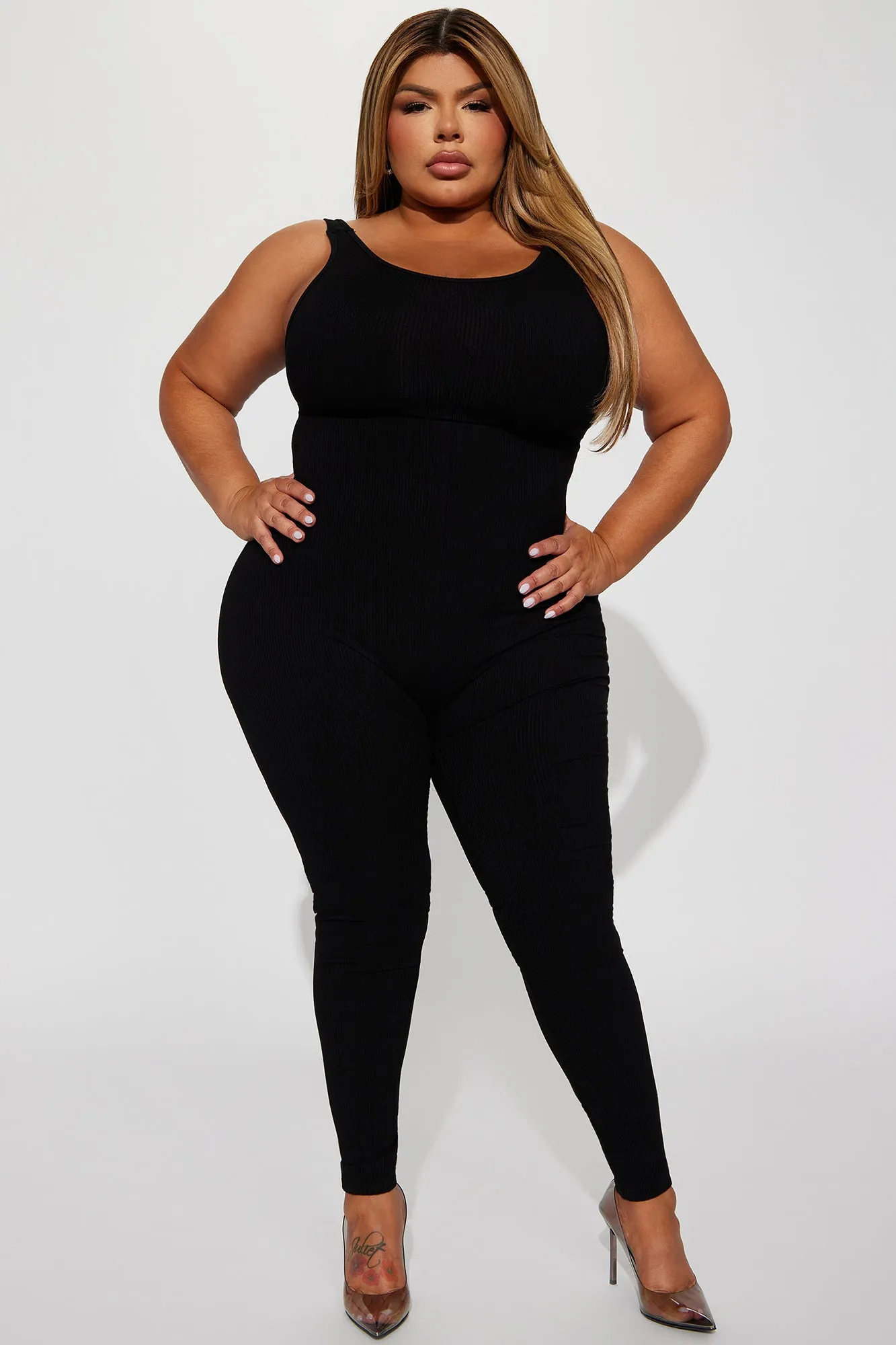 Adriana Light Snatched Jumpsuit - Black