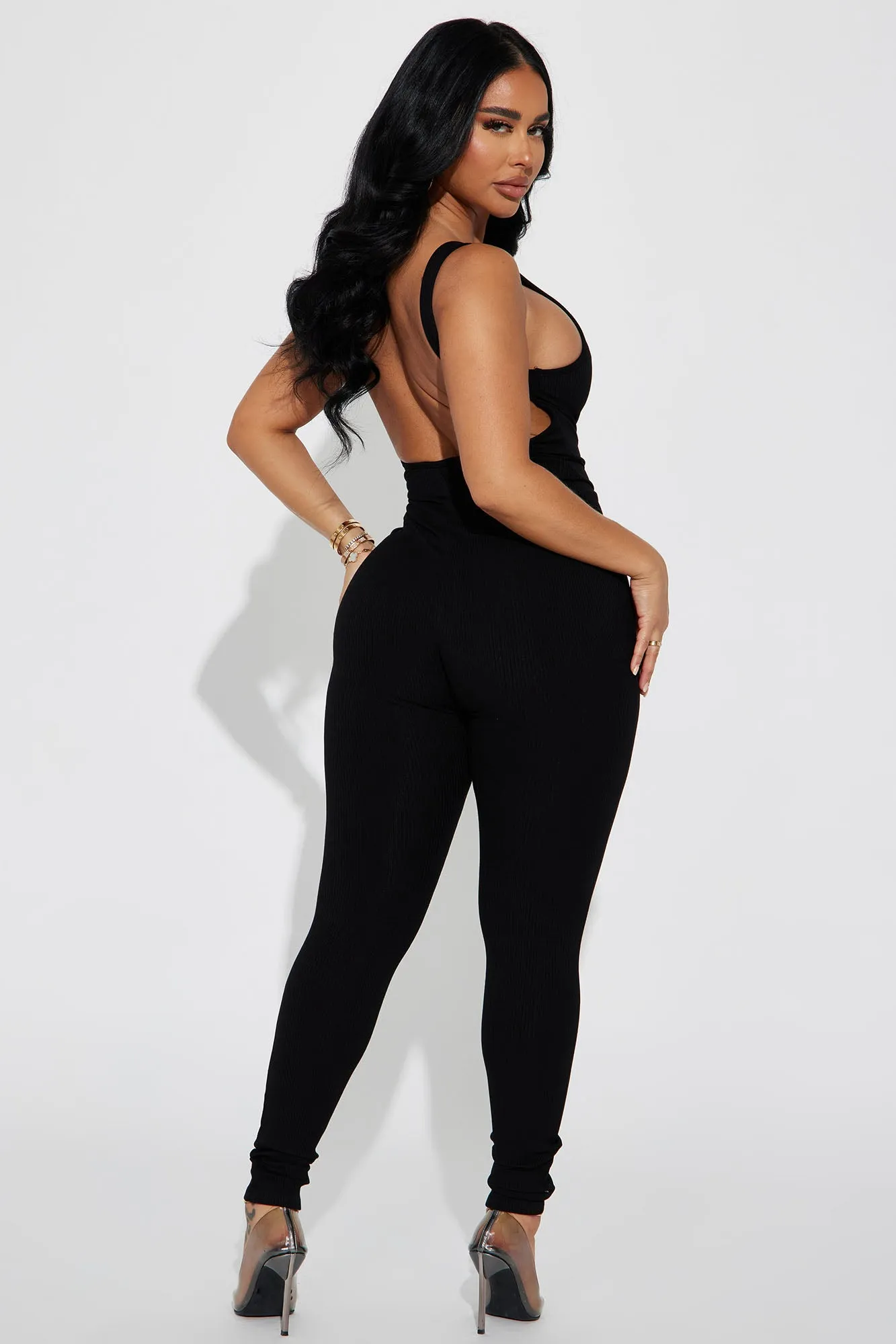 Adriana Light Snatched Jumpsuit - Black