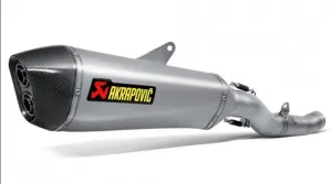 AKRAPOVIC S-K14SO5-HZAAT Slip-On Line (Titanium) Kawasaki 1400 GTR 2008-16