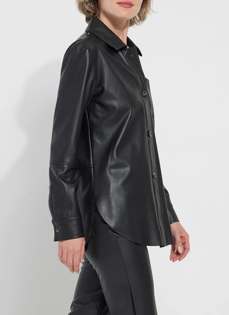 Amara Vegan Leather Overshirt