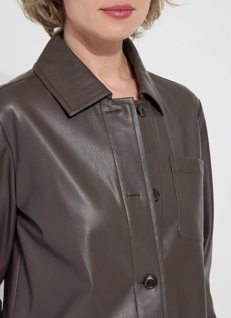 Amara Vegan Leather Overshirt