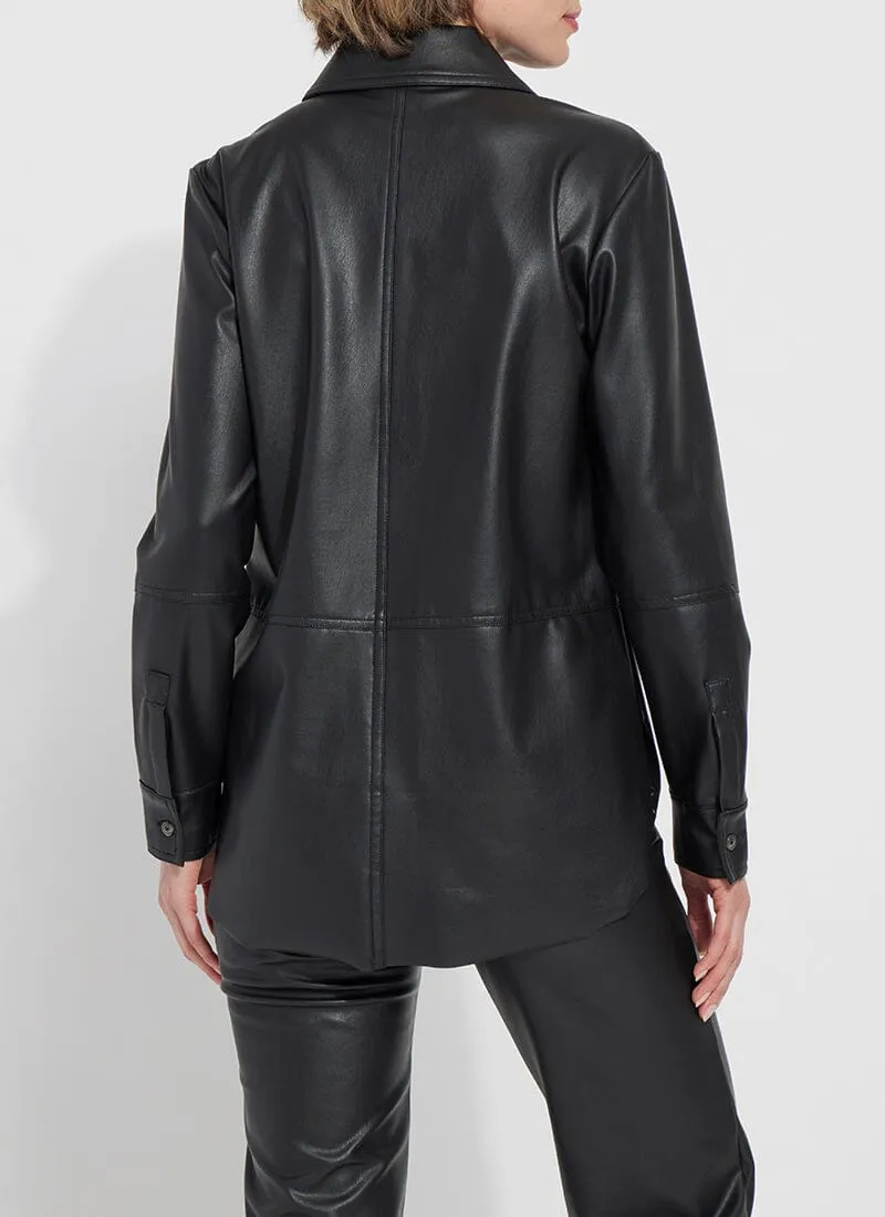 Amara Vegan Leather Overshirt