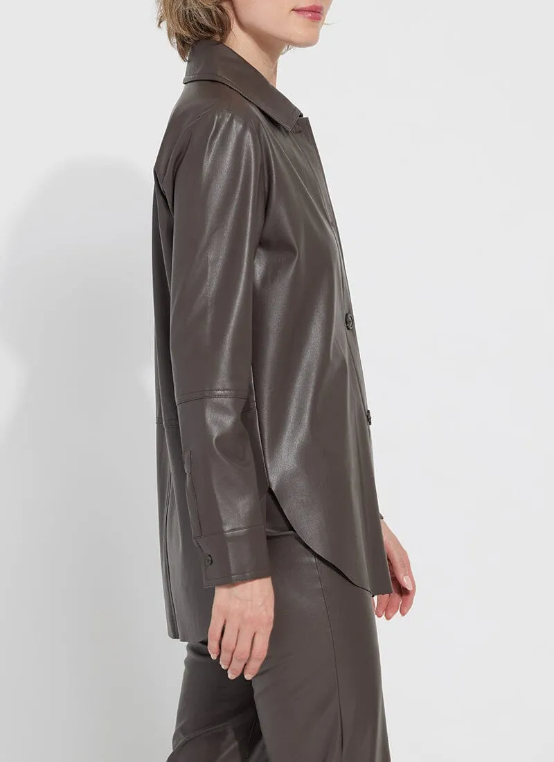 Amara Vegan Leather Overshirt