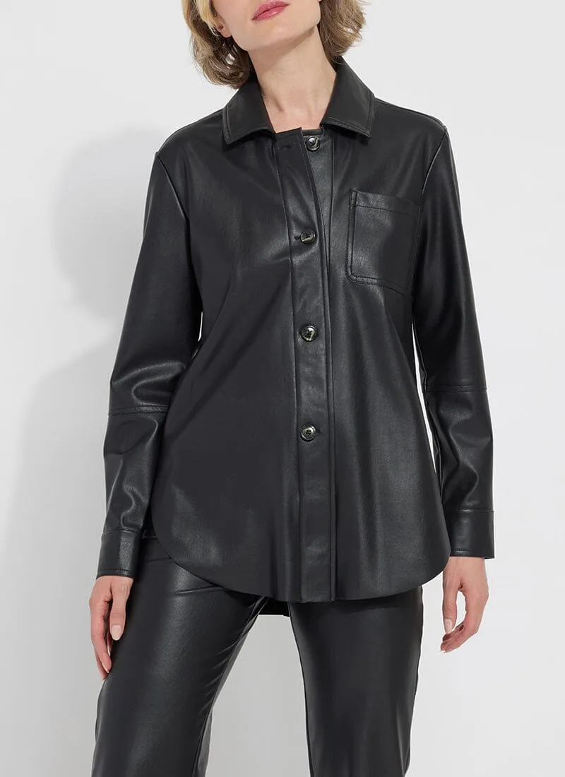 Amara Vegan Leather Overshirt