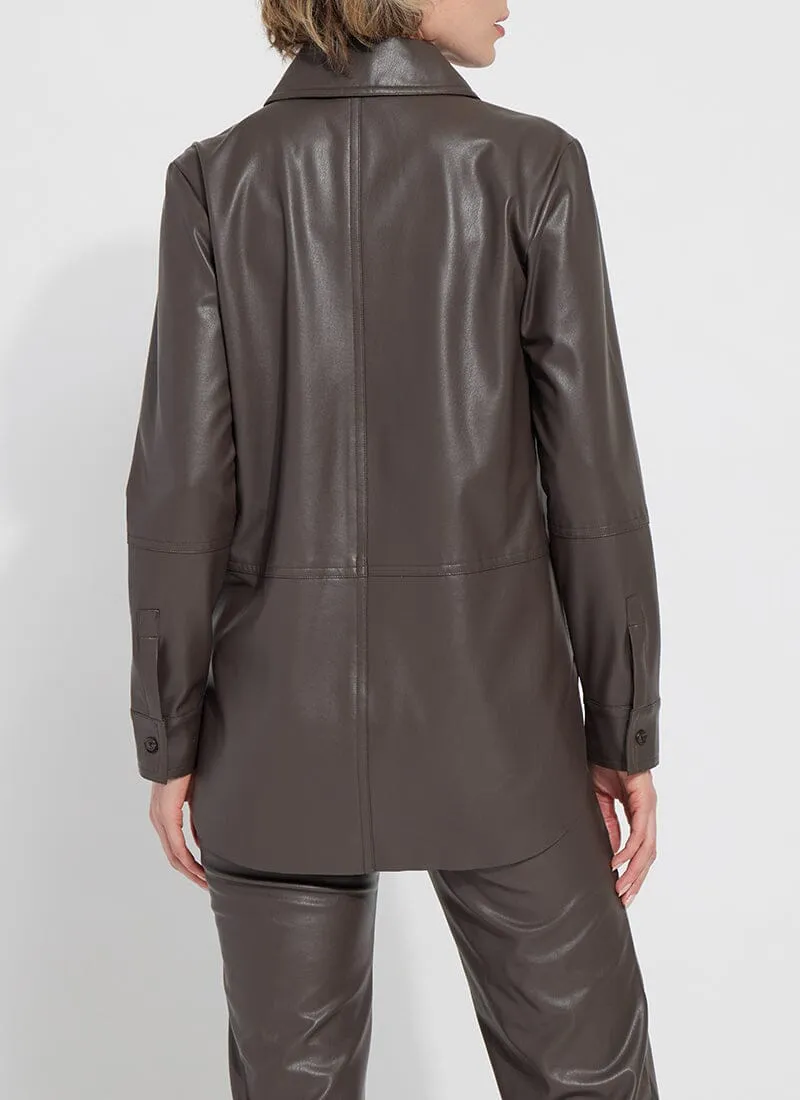 Amara Vegan Leather Overshirt