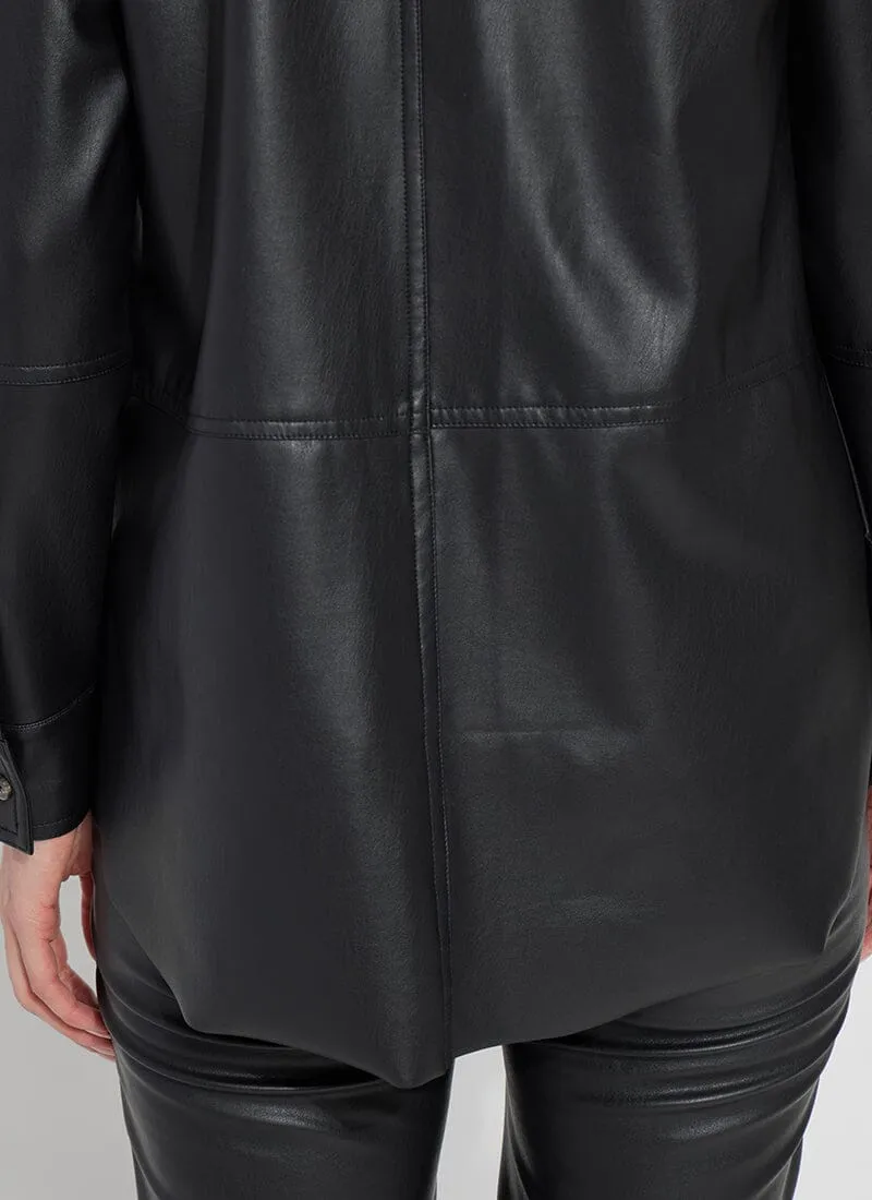 Amara Vegan Leather Overshirt