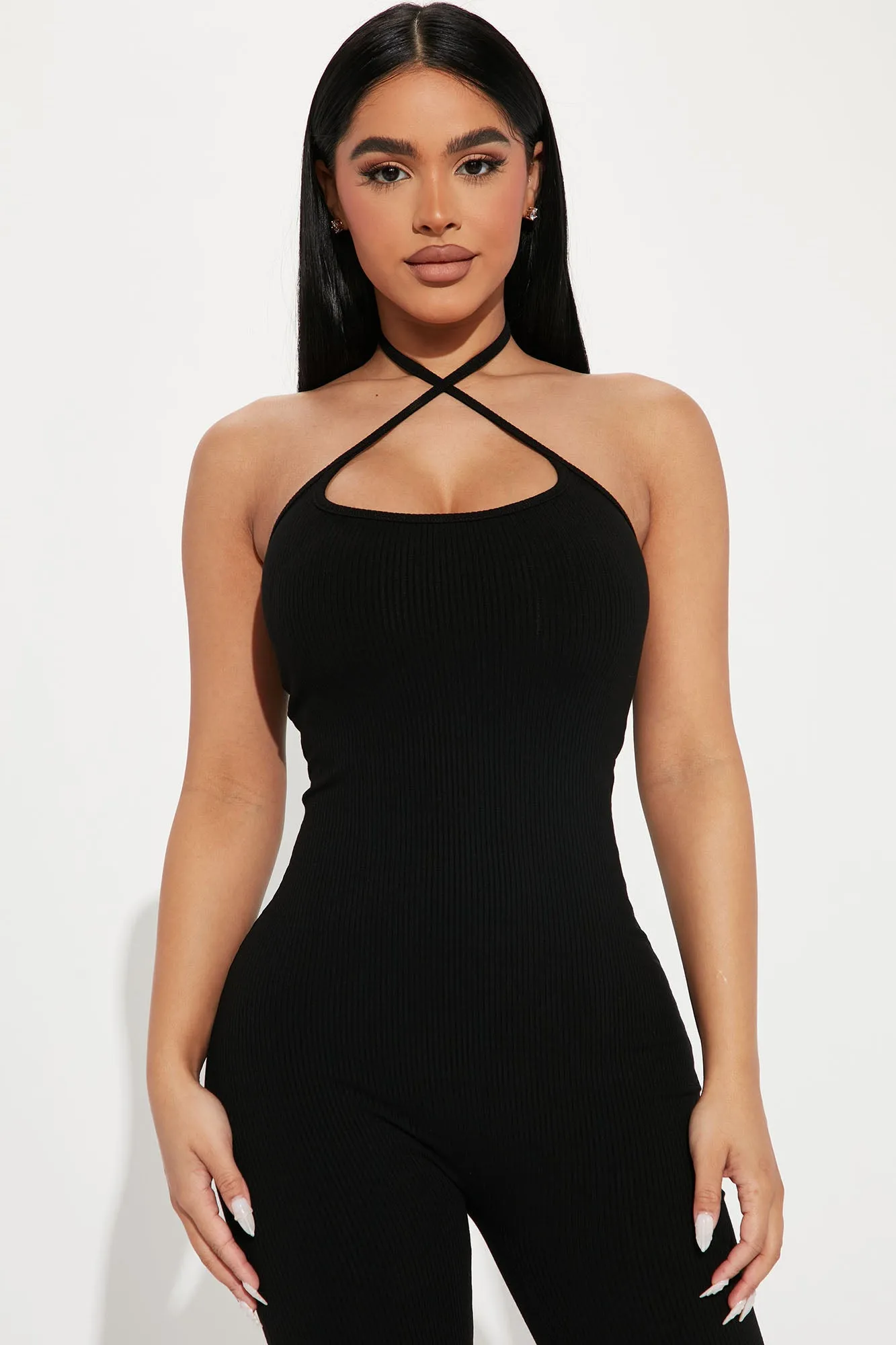 Amari Snatched Jumpsuit - Black