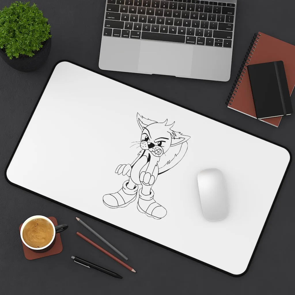 Angry Cat Desk Mat