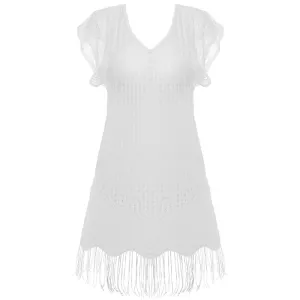 Antheia White Tunic Beach Cover-Up - Fantasie Swim