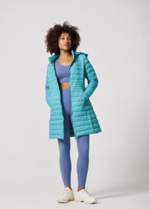 Aqua Duck Down Puffer Coat