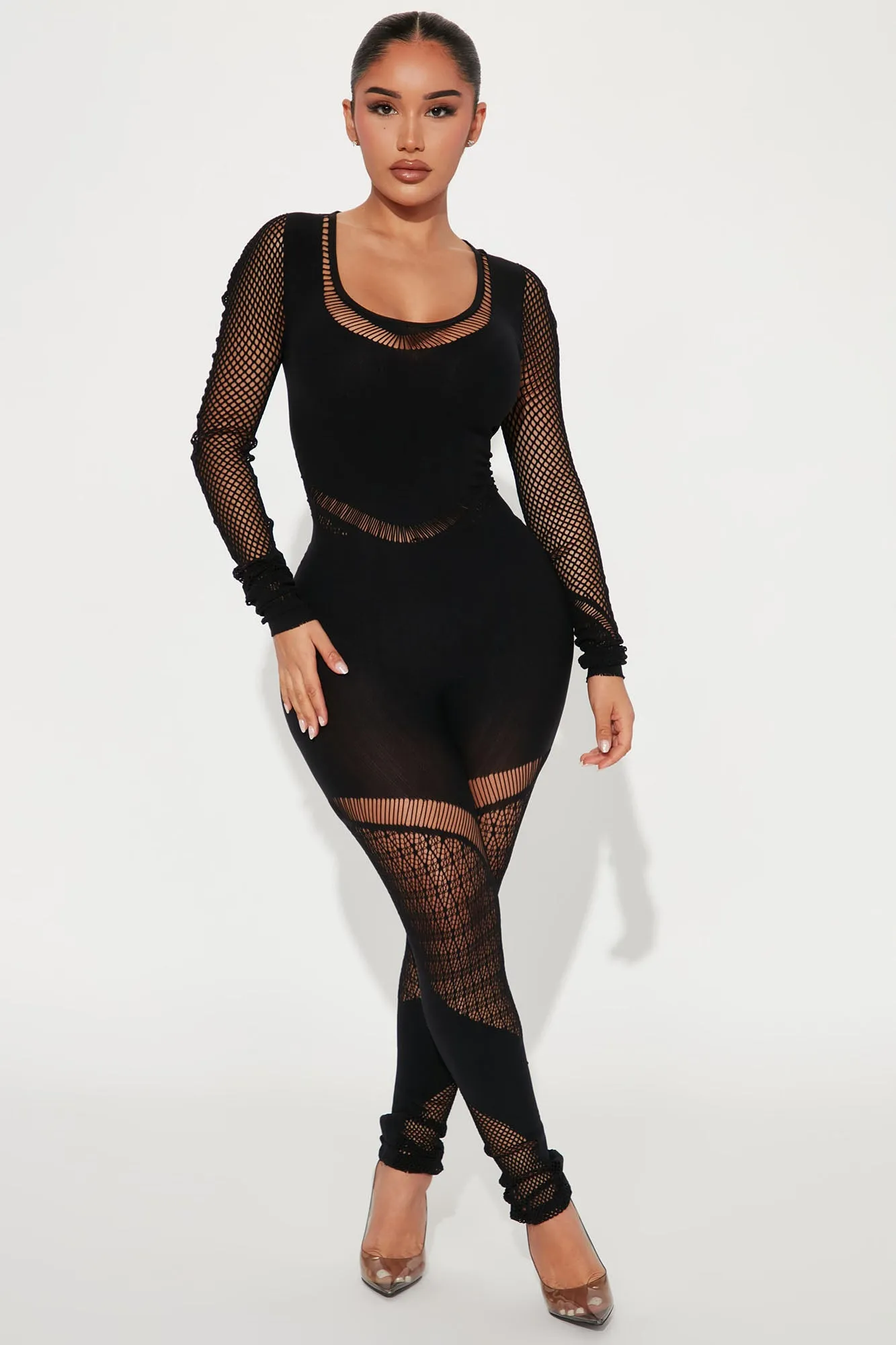 Aria Seamless Jumpsuit - Black