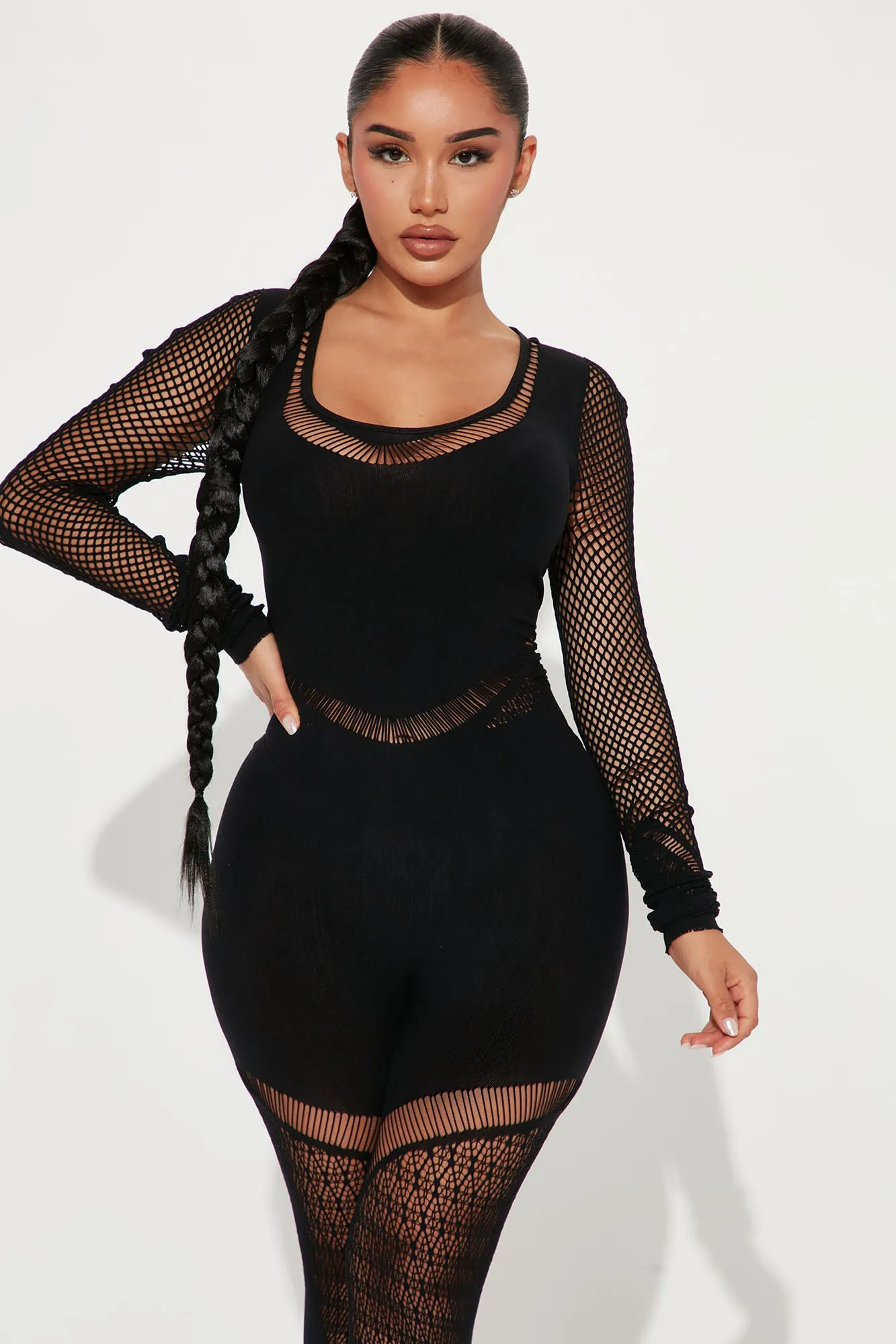 Aria Seamless Jumpsuit - Black