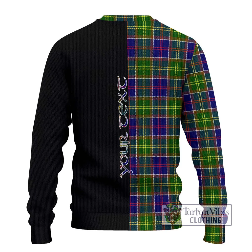 Arnott Tartan Ugly Sweater with Family Crest and Half Of Me Style