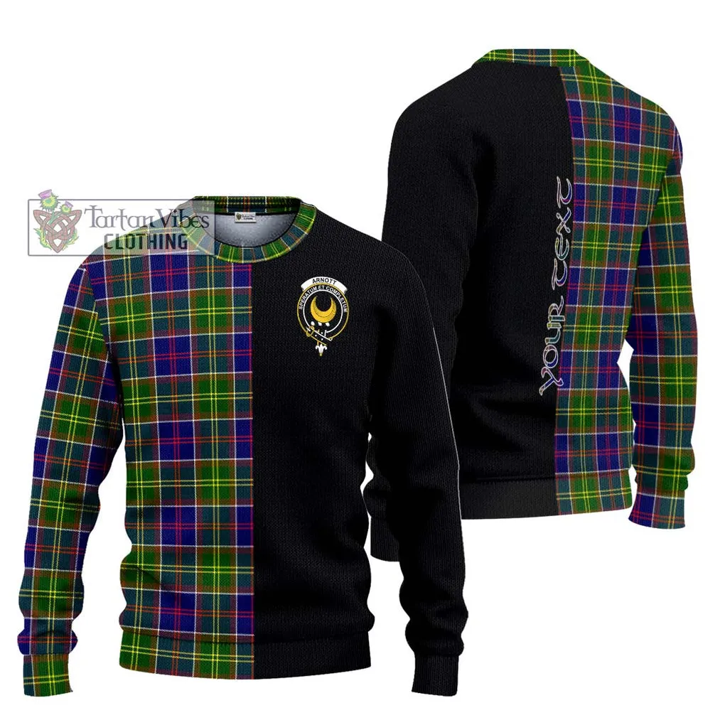 Arnott Tartan Ugly Sweater with Family Crest and Half Of Me Style