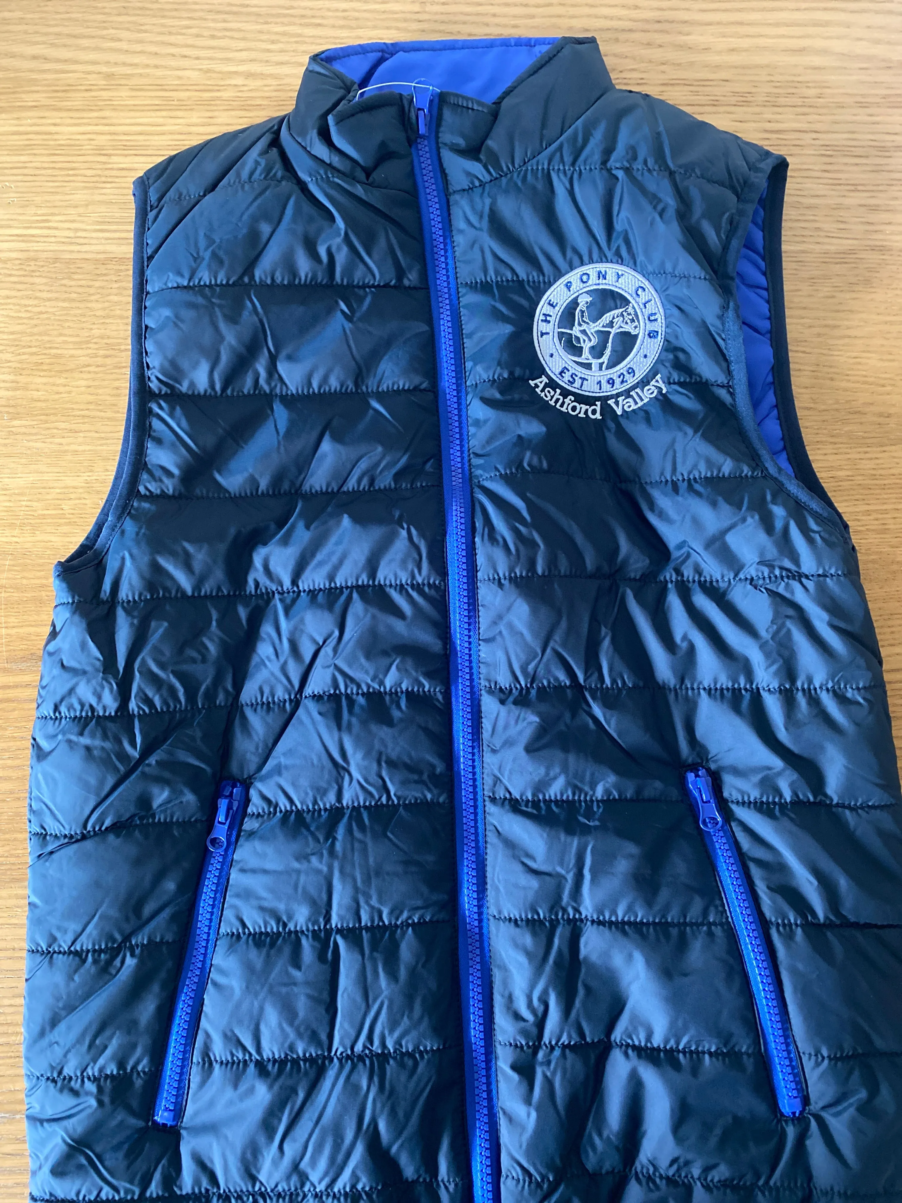 Ashford Valley Pony Club Children's Padded Gilet