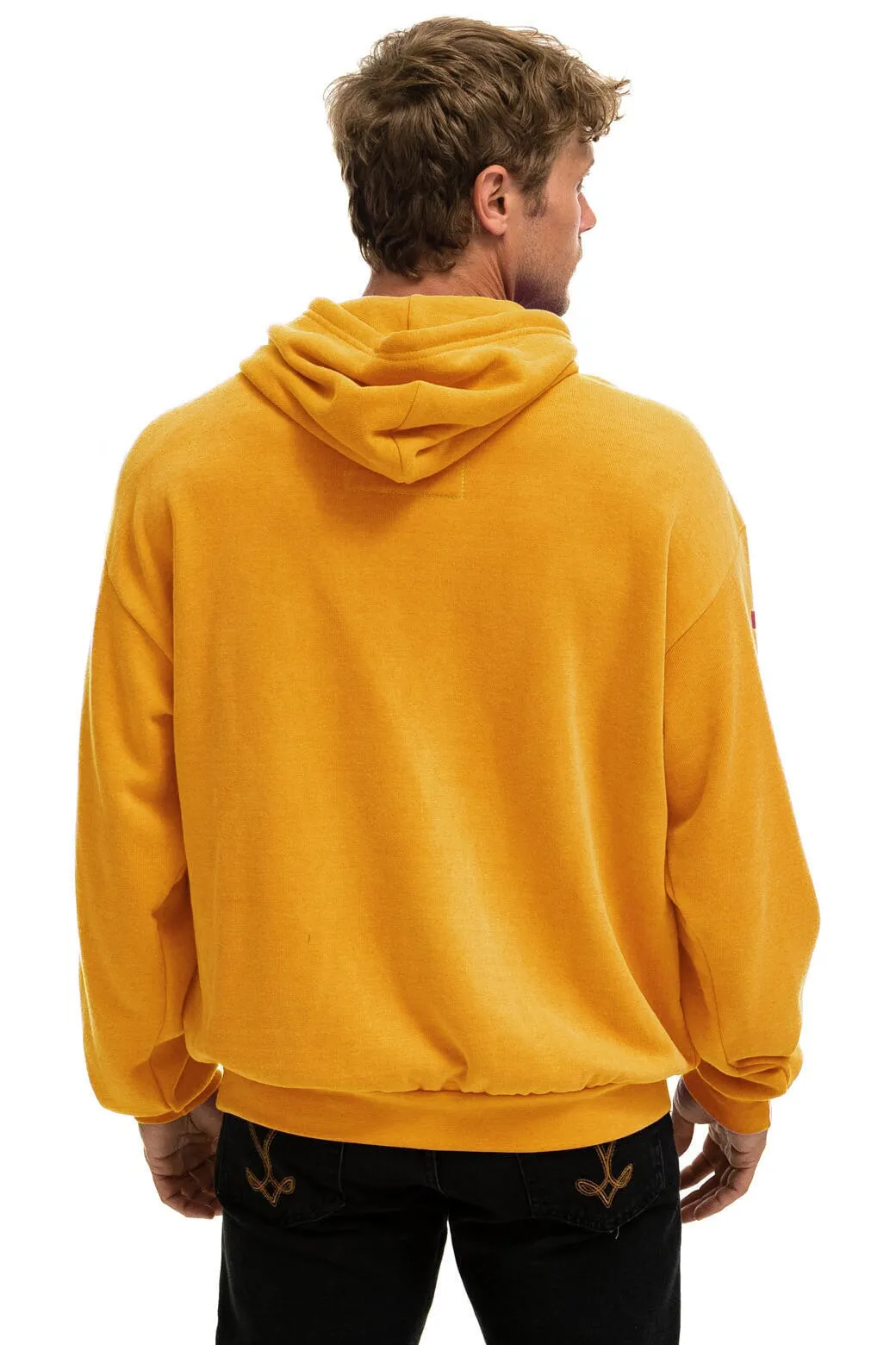 AVIATOR NATION ASPEN RELAXED PULLOVER HOODIE - GOLD