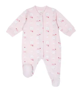 Babysuit with All-Over Pattern - Pink