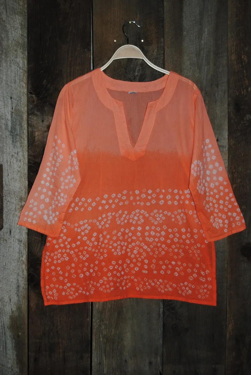 Bandhani Tunic Orange