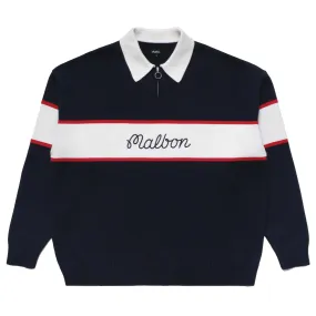 Bennett Knitted Polo Navy - W24