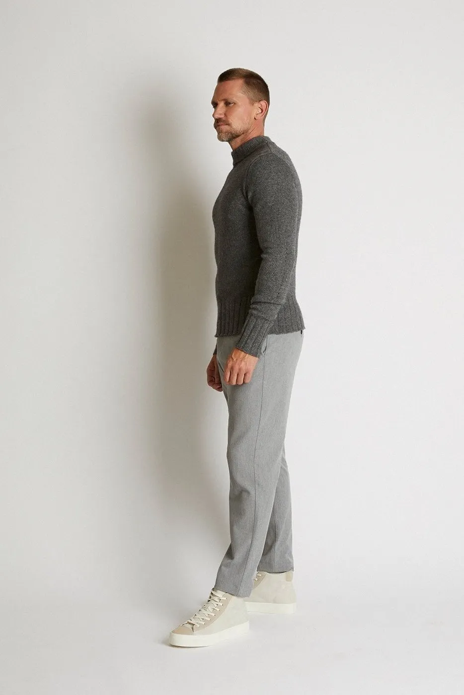   Beryll Gianni Cashmere Turtleneck | Gloomy Gray