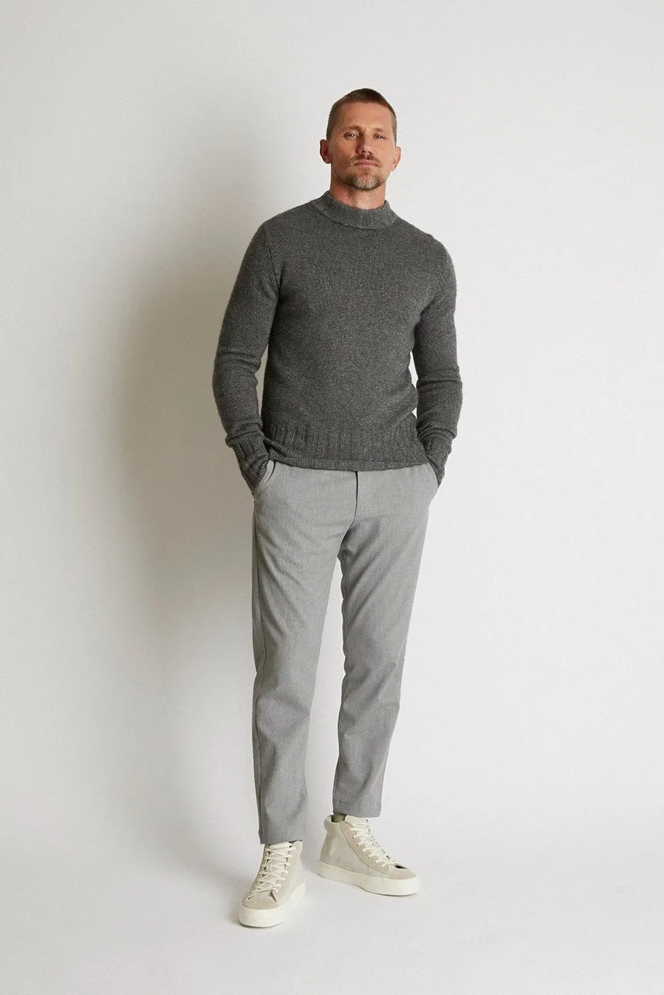   Beryll Gianni Cashmere Turtleneck | Gloomy Gray