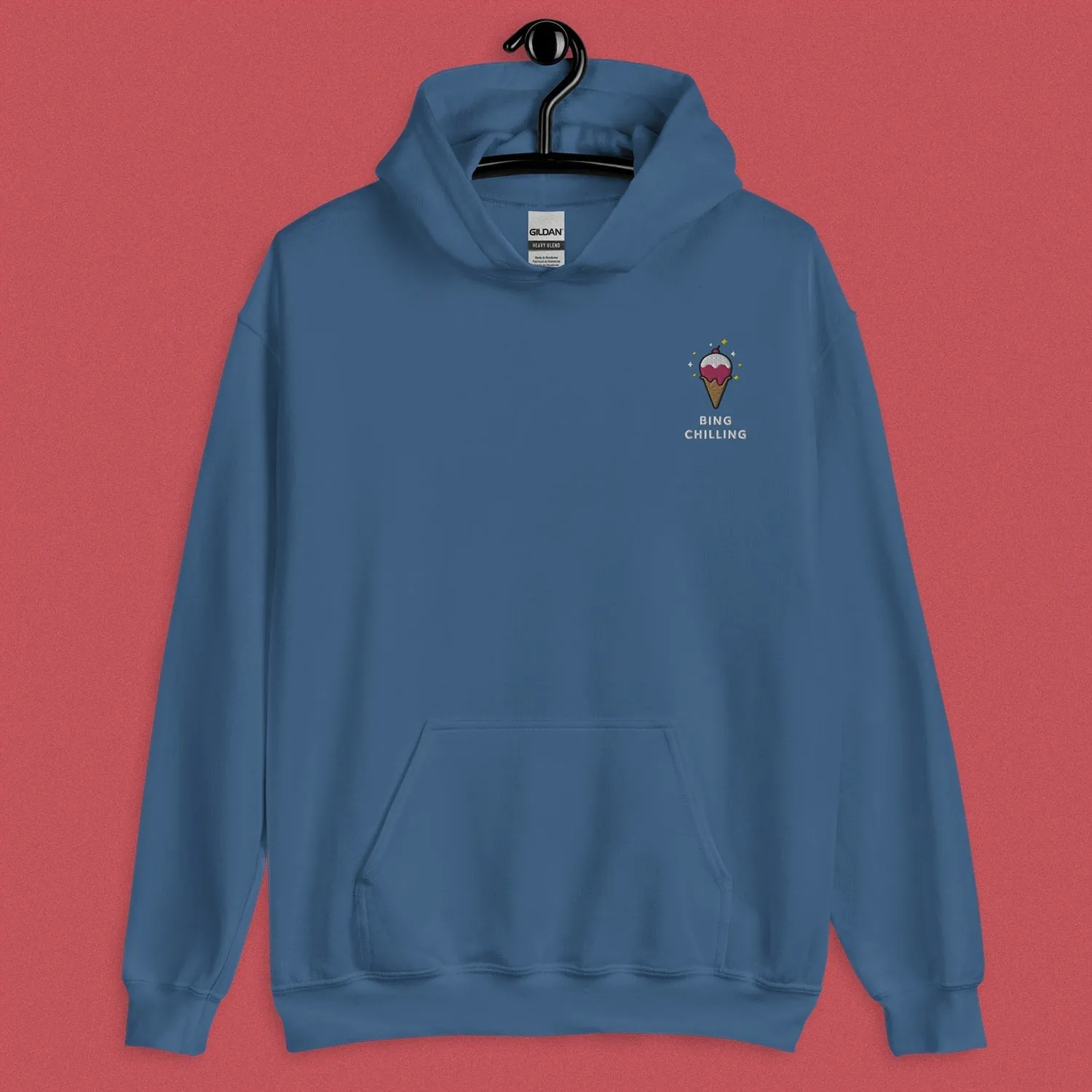 Bing Chilling Embroidered Hoodie