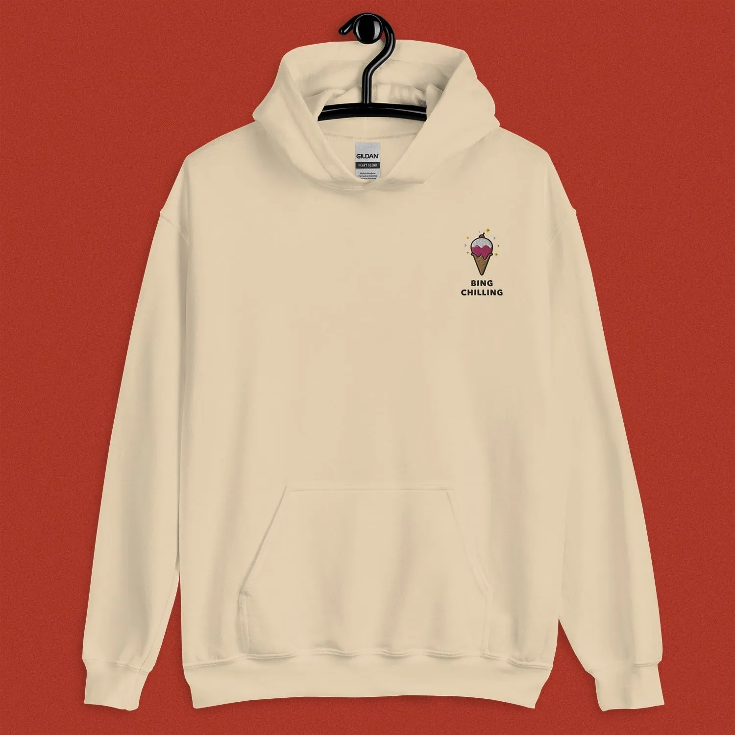 Bing Chilling Embroidered Hoodie