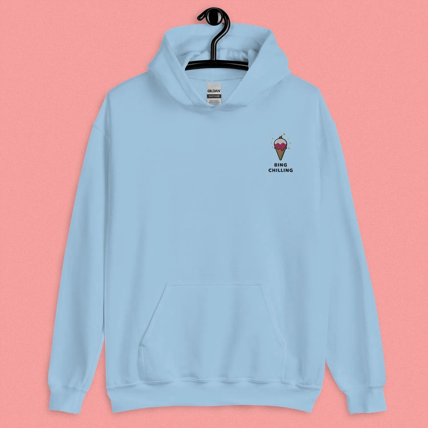 Bing Chilling Embroidered Hoodie