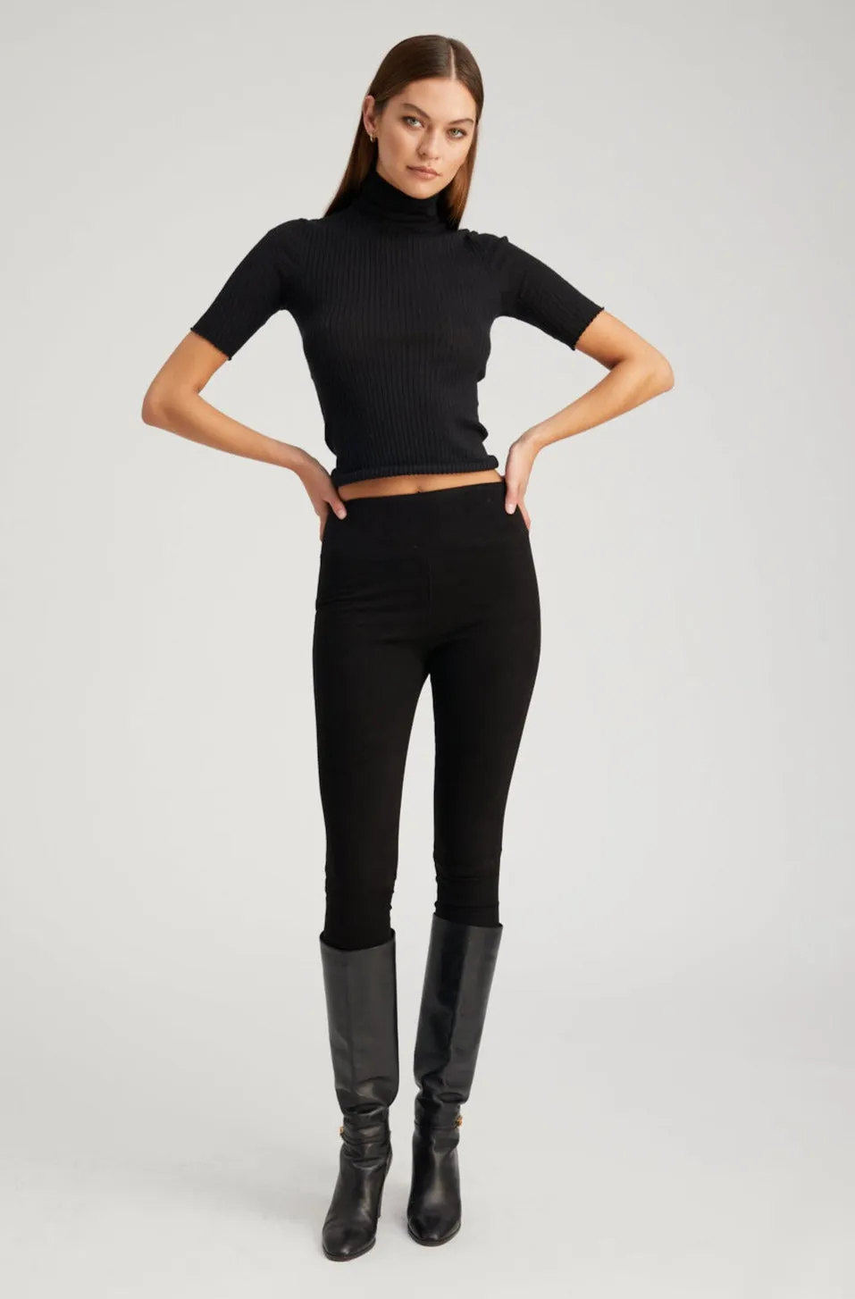 Black Cashmere Turtleneck