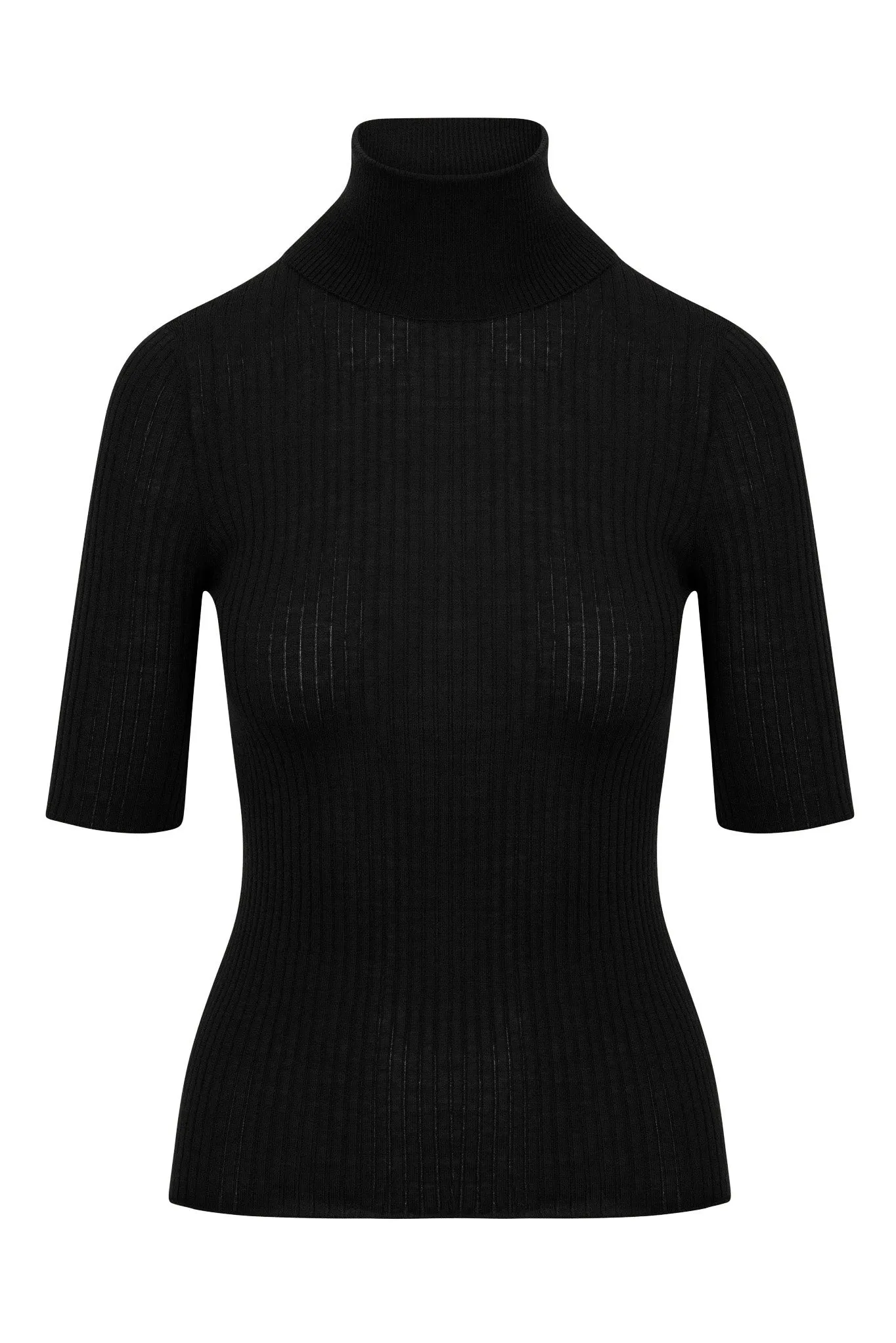 Black Cashmere Turtleneck