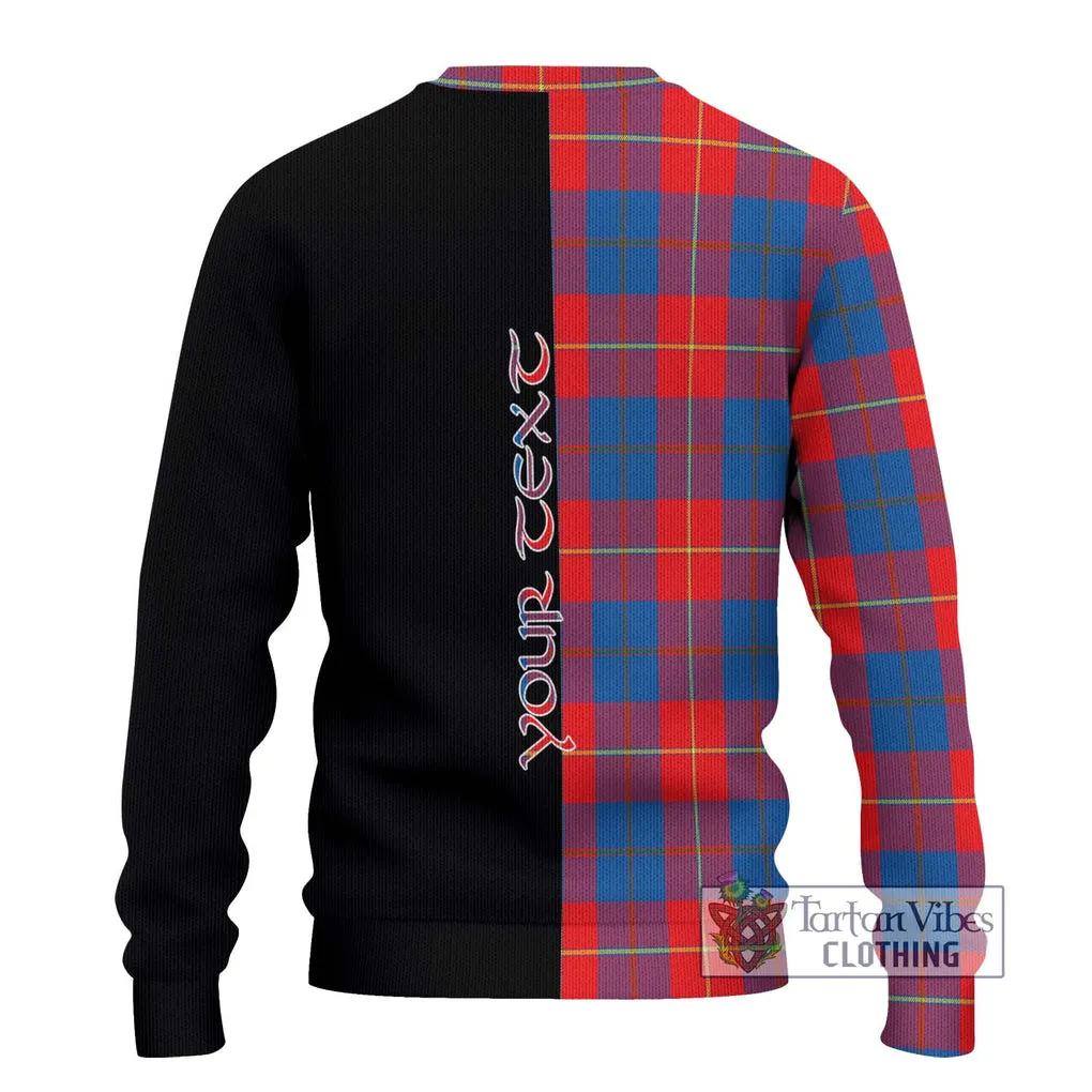 Blane Tartan Ugly Sweater with Family Crest and Half Of Me Style