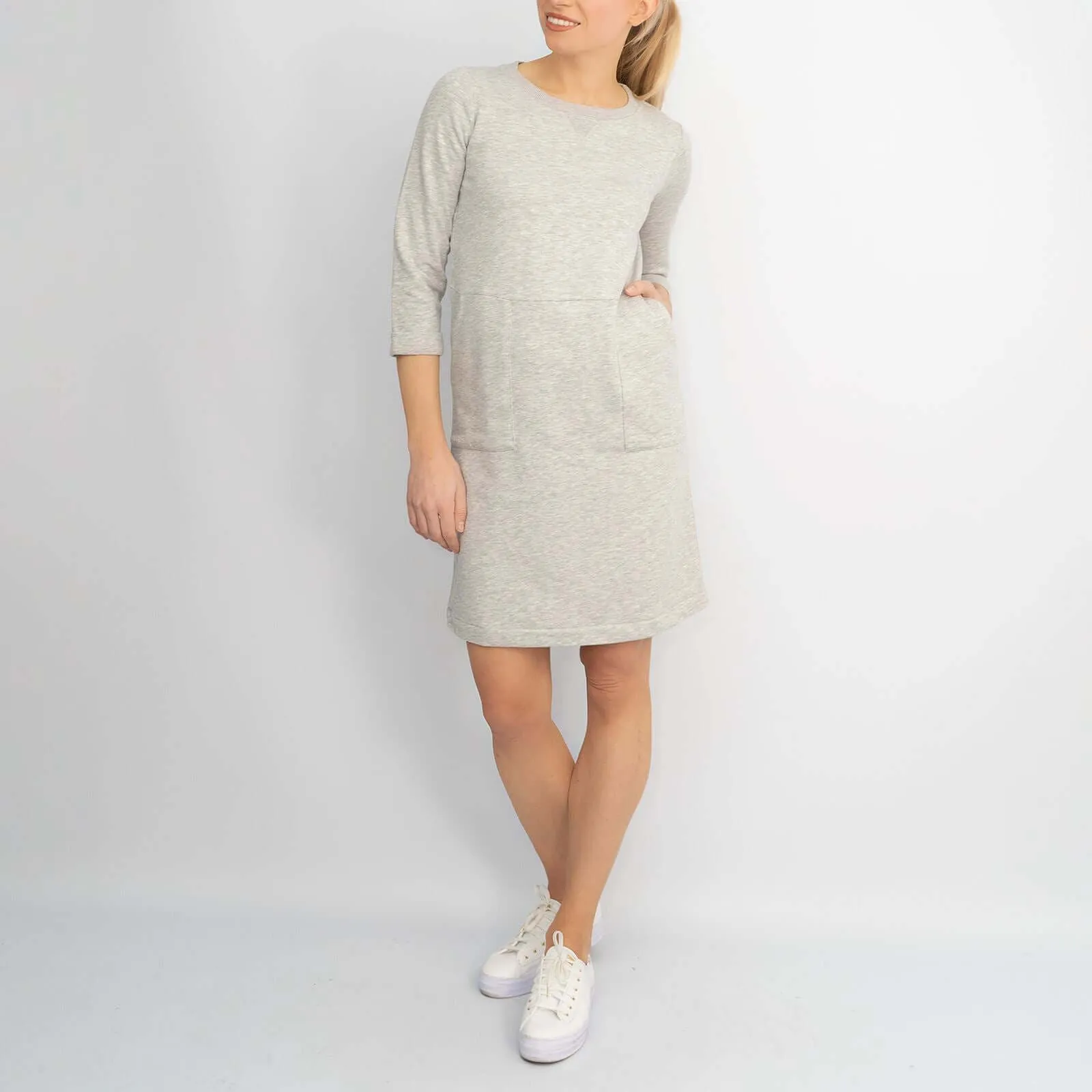 Boden Hannah 3/4 Sleeve Sweatshirt Dresses