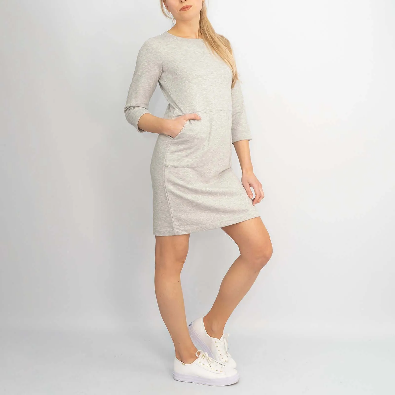 Boden Hannah 3/4 Sleeve Sweatshirt Dresses