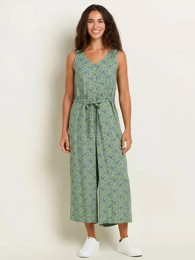 BRAKEBURN Elsie Green Floral Jumpsuit