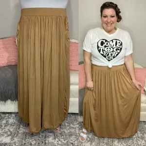 Brenna Pleated Maxi Skirt