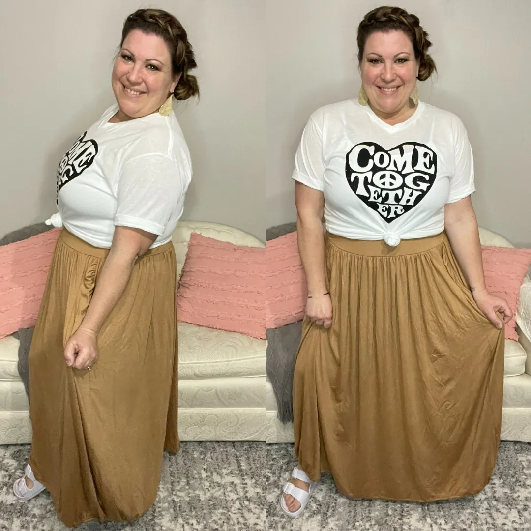 Brenna Pleated Maxi Skirt