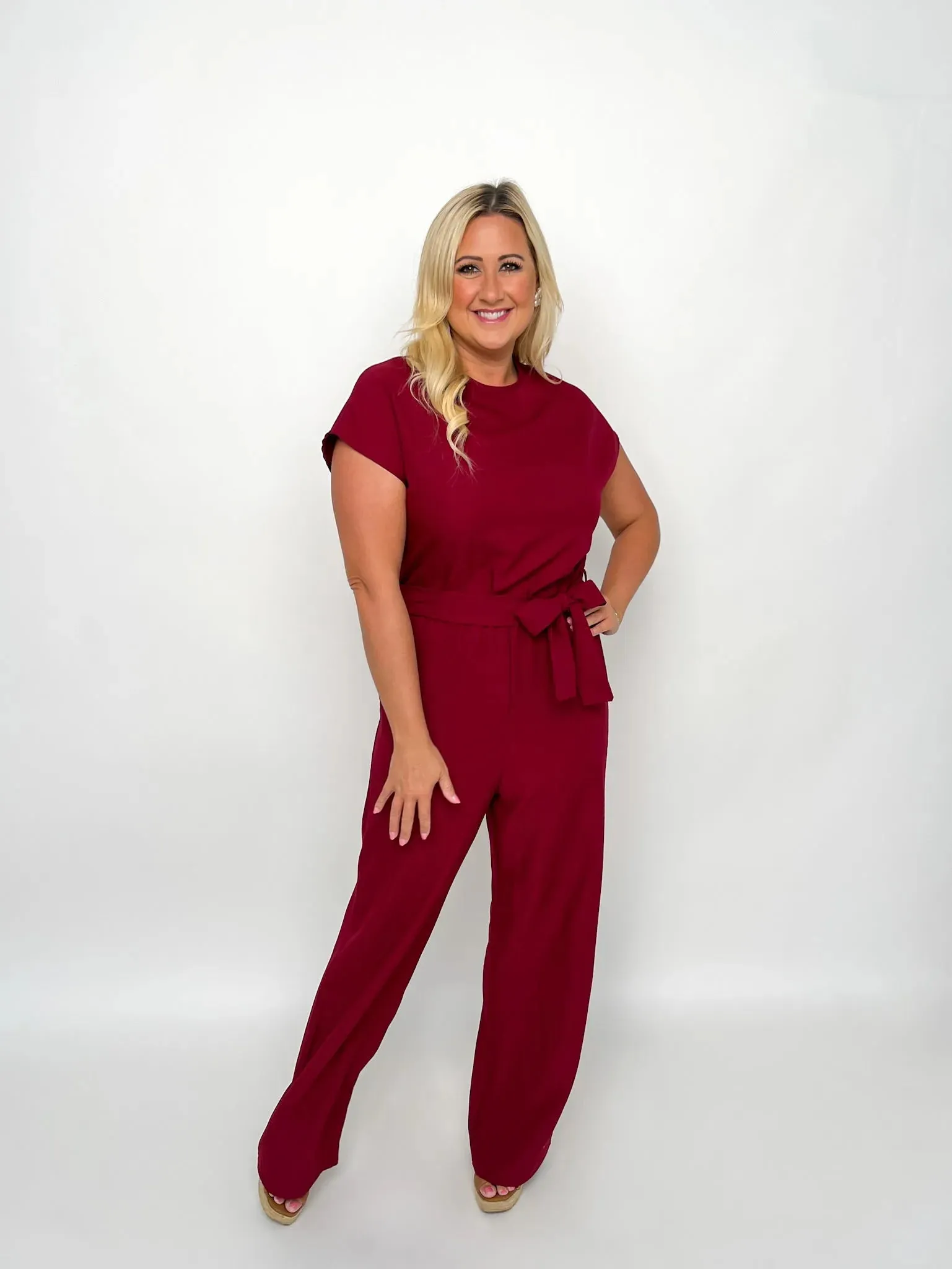 Burgundy Jumpsuit