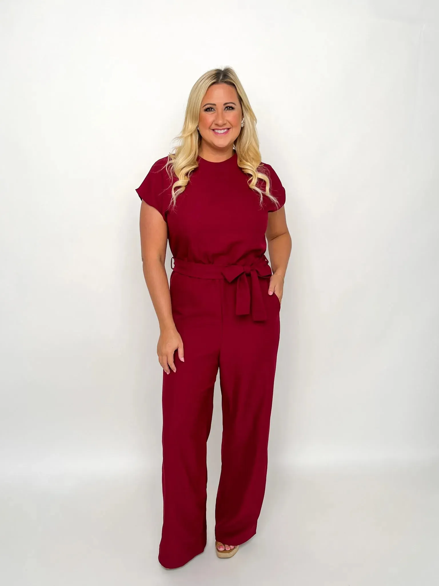 Burgundy Jumpsuit