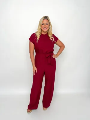 Burgundy Jumpsuit