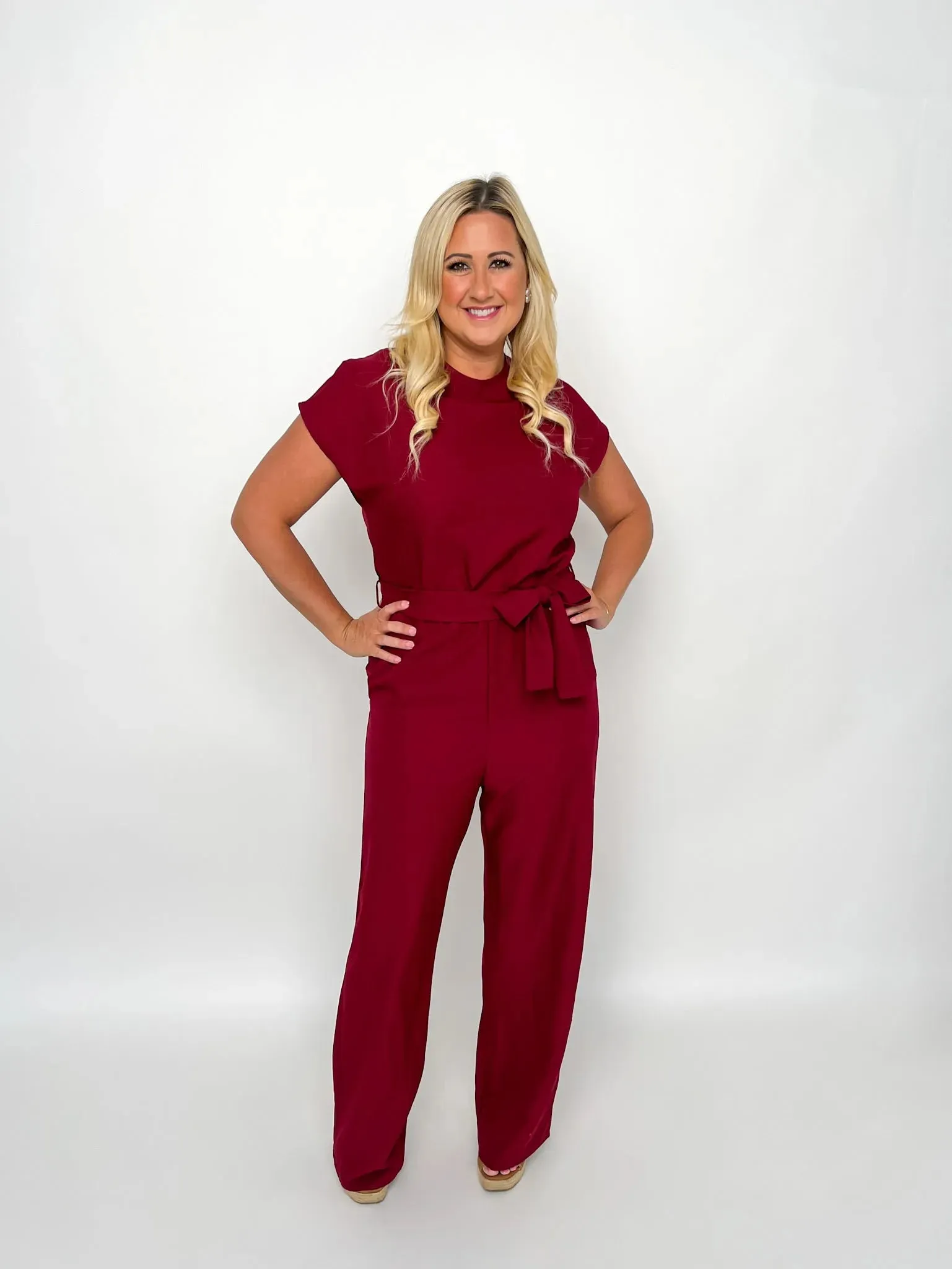 Burgundy Jumpsuit