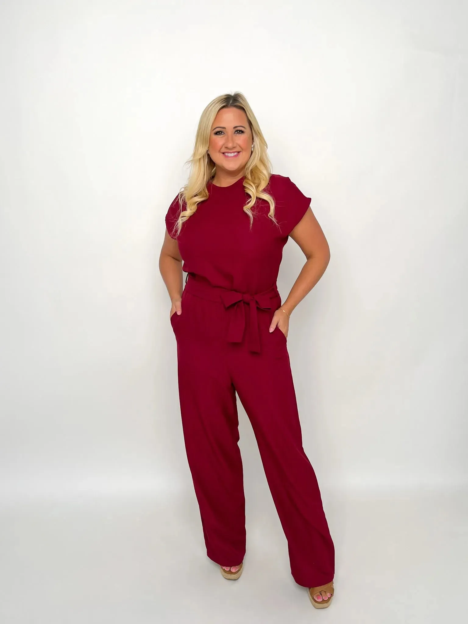 Burgundy Jumpsuit