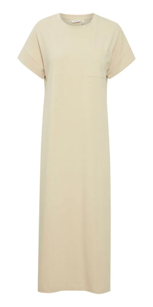 B.Young Long T-shirt Dress, sand