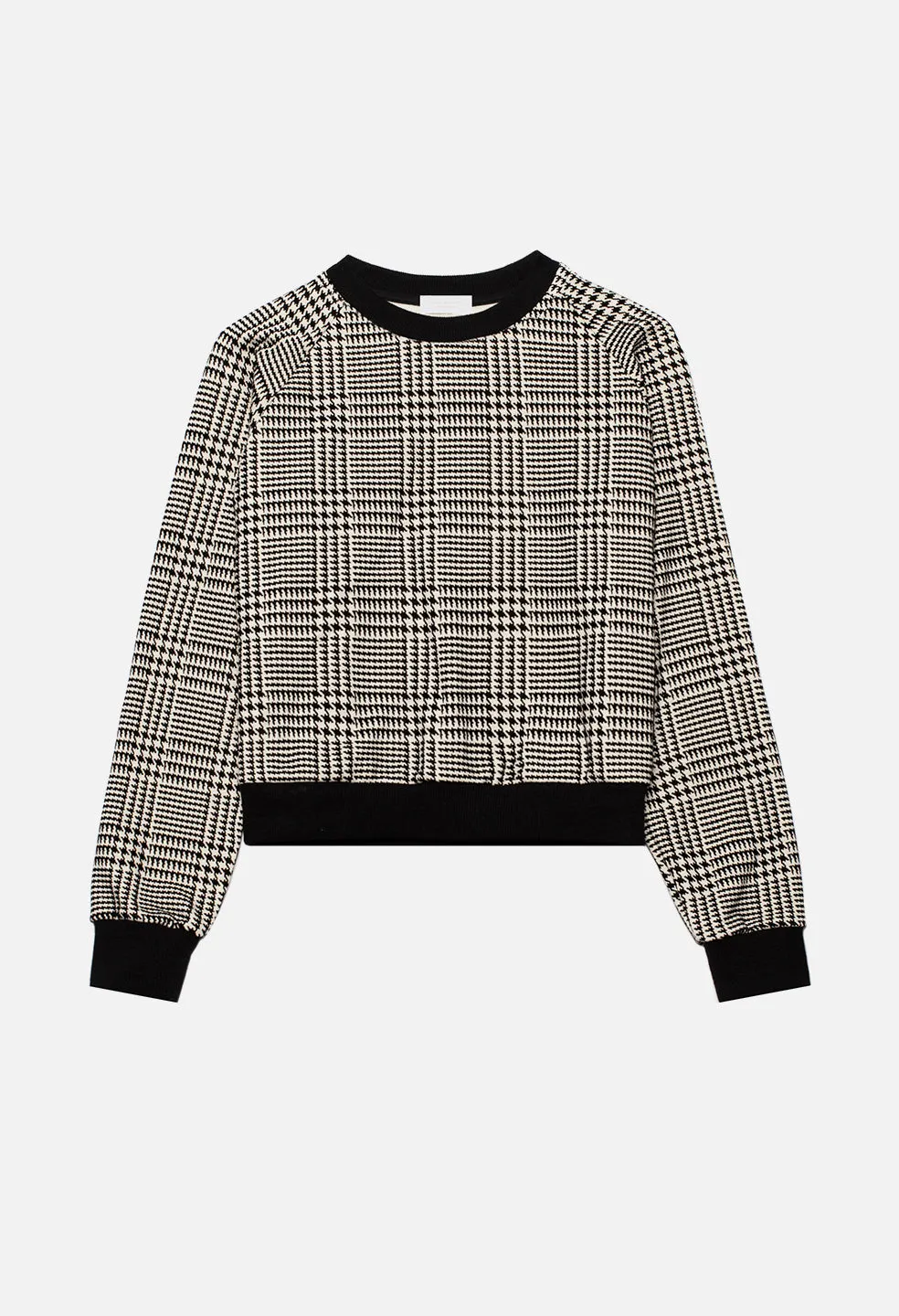 Camille Sweatshirt / Houndstooth Ivory