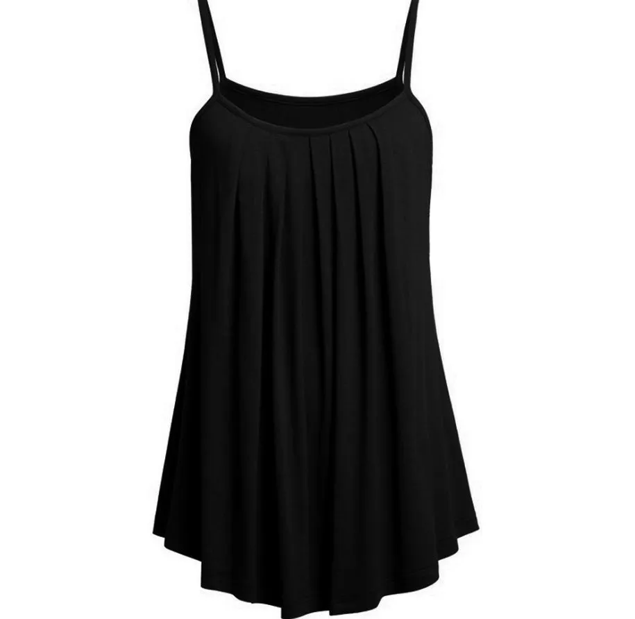 Camisole pleated skirt